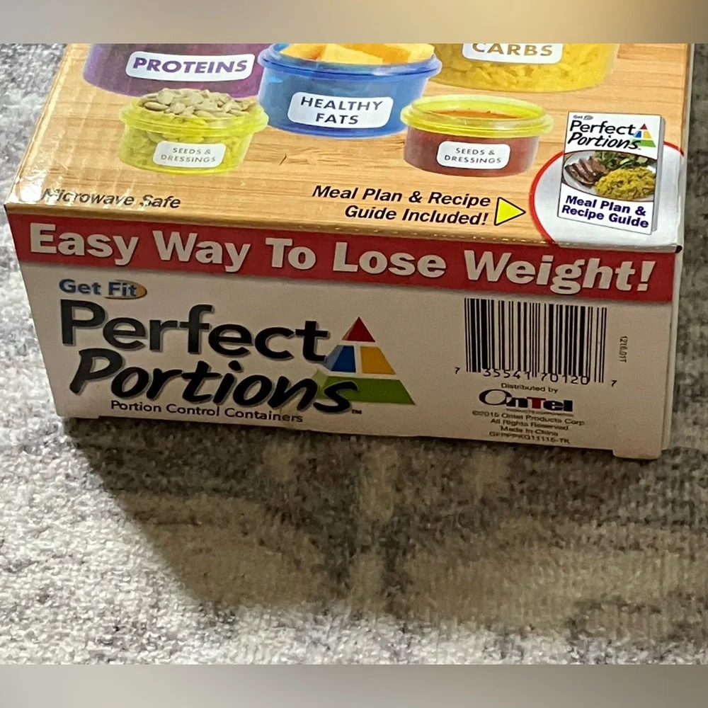 NEW!!! Get Fit Perfect Portions Weight Control containers & meal plan